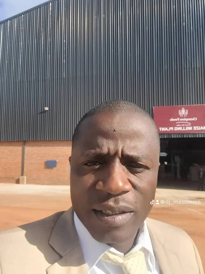DJ Masomere at Champion Foods milling plant